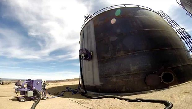 石油儲罐防腐除銹機 石油儲罐防腐除銹機