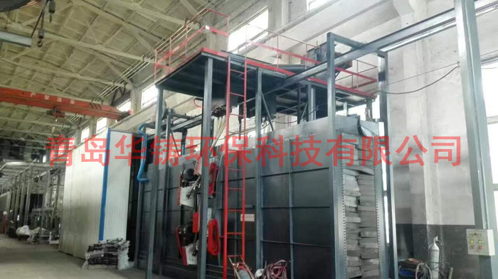 H型鋼拋丸機使用現(xiàn)場圖 H型鋼拋丸機使用現(xiàn)場圖