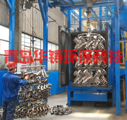 吊鉤式拋丸機(jī)清理工件現(xiàn)場(chǎng)效果圖 吊鉤式拋丸機(jī)清理工件現(xiàn)場(chǎng)效果圖
