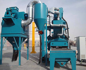 網帶式拋丸機(輥道通過式) 網帶式拋丸機(輥道通過式)