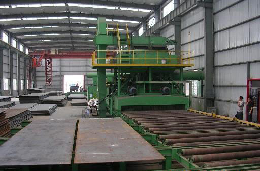 鋼板預處理生產線拋丸機 鋼板預處理生產線拋丸機