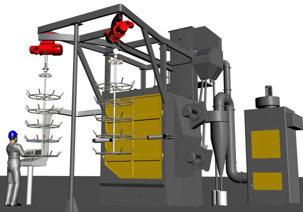 鉚焊件拋丸機(jī)樣機(jī)設(shè)計(jì)圖 鉚焊件拋丸機(jī)樣機(jī)設(shè)計(jì)圖