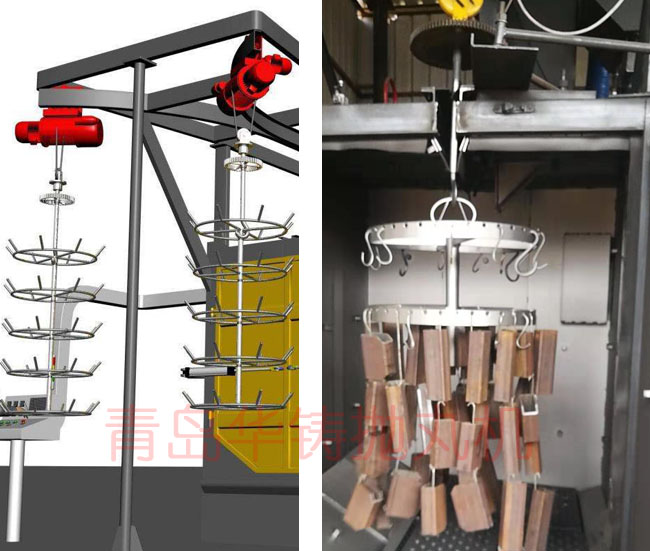 吊鉤式拋丸機掛具設計圖 吊鉤式拋丸機掛具設計圖